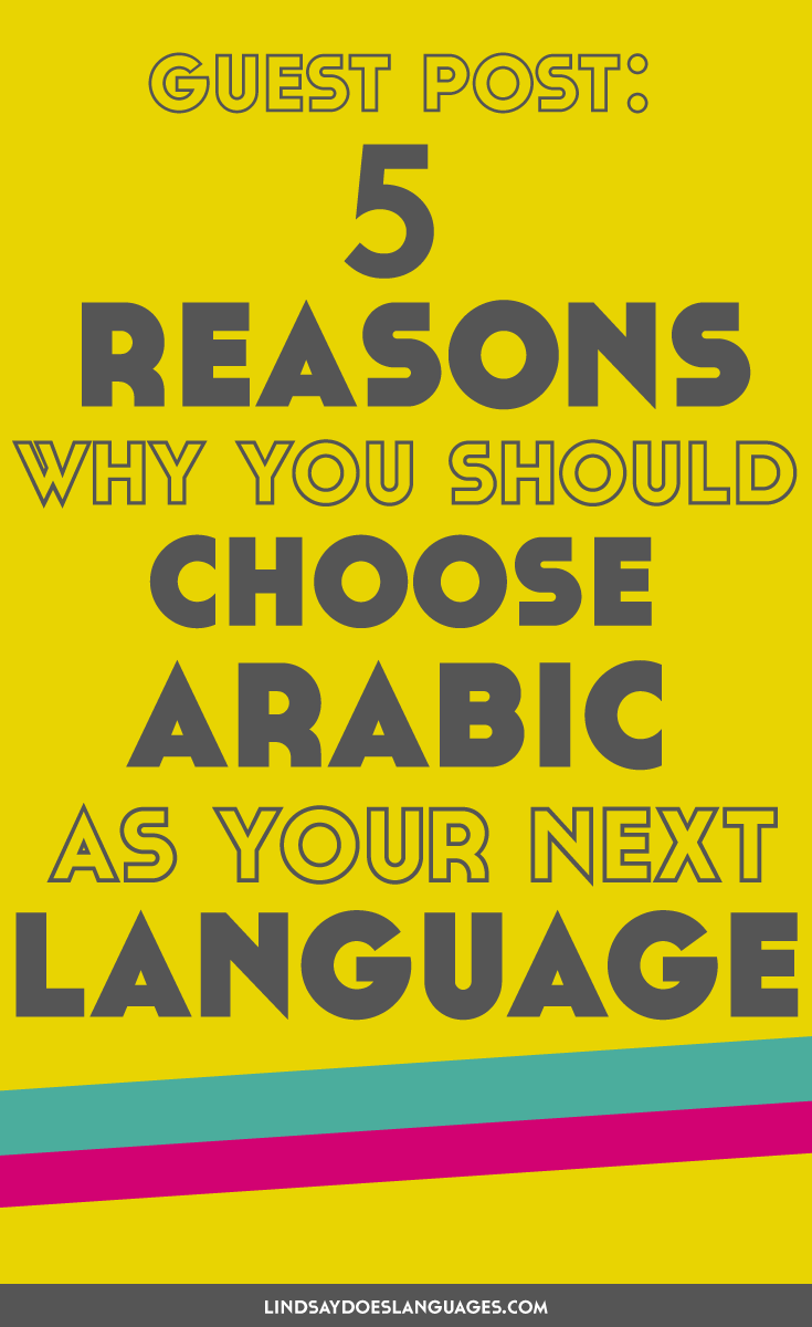 This guest post is by the awesome Donovan Nagel from The Mezzofanti Guild! He gives us 5 Reasons Why We Should Learn Arabic As Our Next Language. Click through to read more!