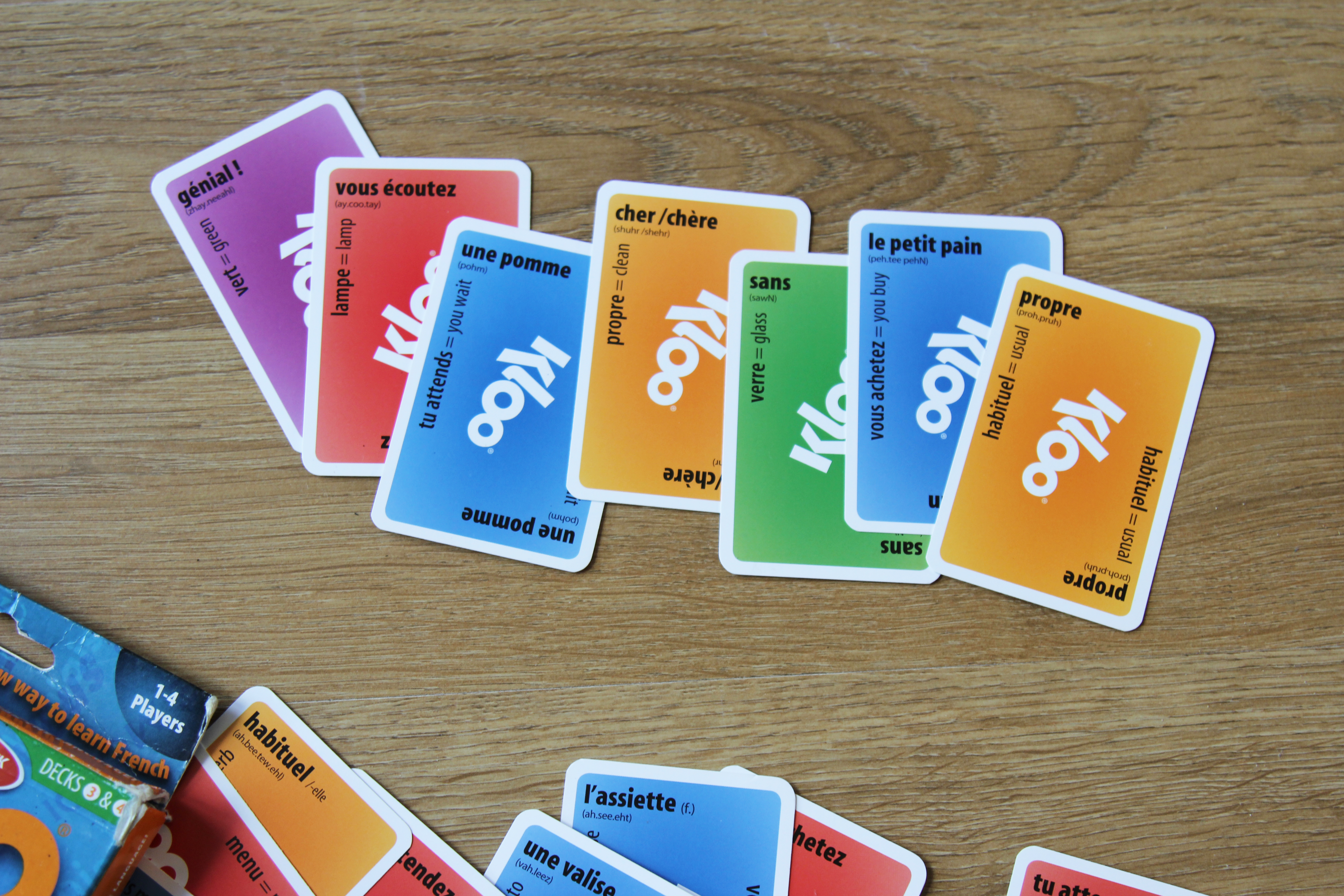 Kloo French card game Essential Language Teaching Tools tutoring Lindsay Does Languages blog