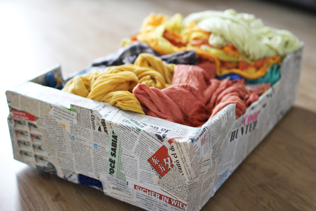 diy papier mache storage box organisation language crafts in the home