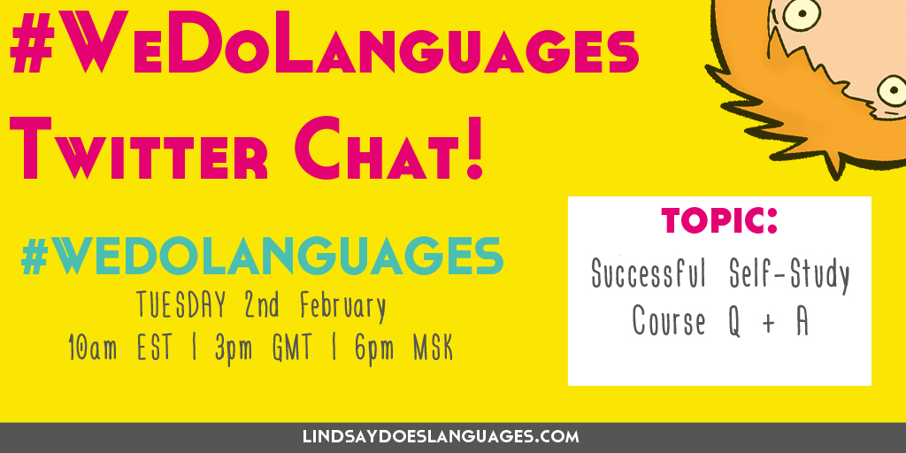 Join us on Tuesday for our #WeDoLanguages Twitter Chat at 3pm GMT! Click through for more details!