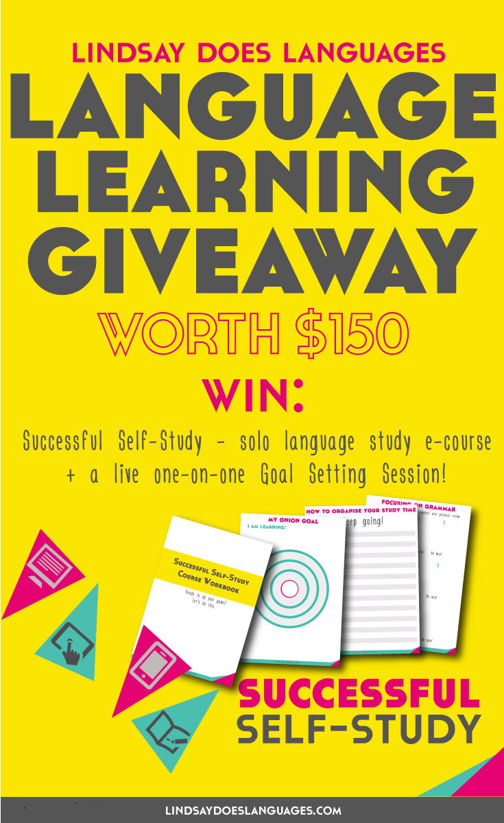 It's 4 years since Lindsay Does Languages started! Celebrate by entering our giveaway to win a Premium Package of Successful Self-Study. Click through to enter and read more! >>