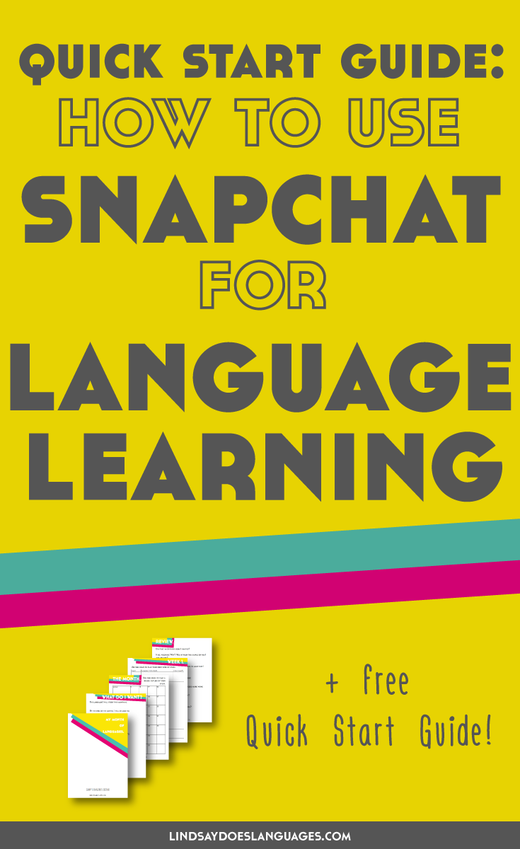 Have you tried Snapchat for language learning? In this post I share my three favourite ways to use the amazingly versatile free tool. Click through for your free downloadable guide!