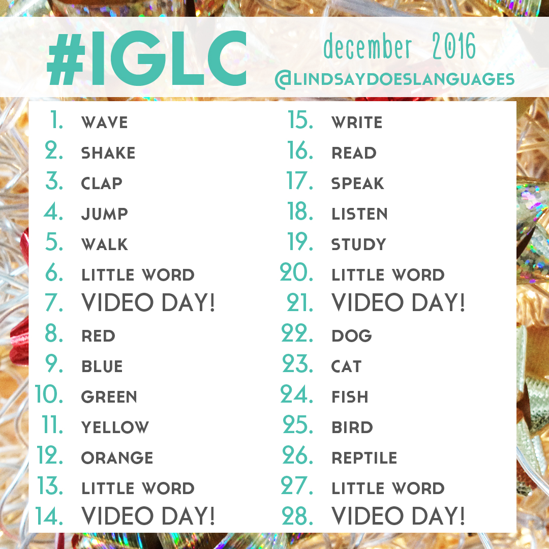 Clear The List is your monthly chance to check in on your language learning and life goals. Click through to read mine for December 2016 and download your free planner! >>