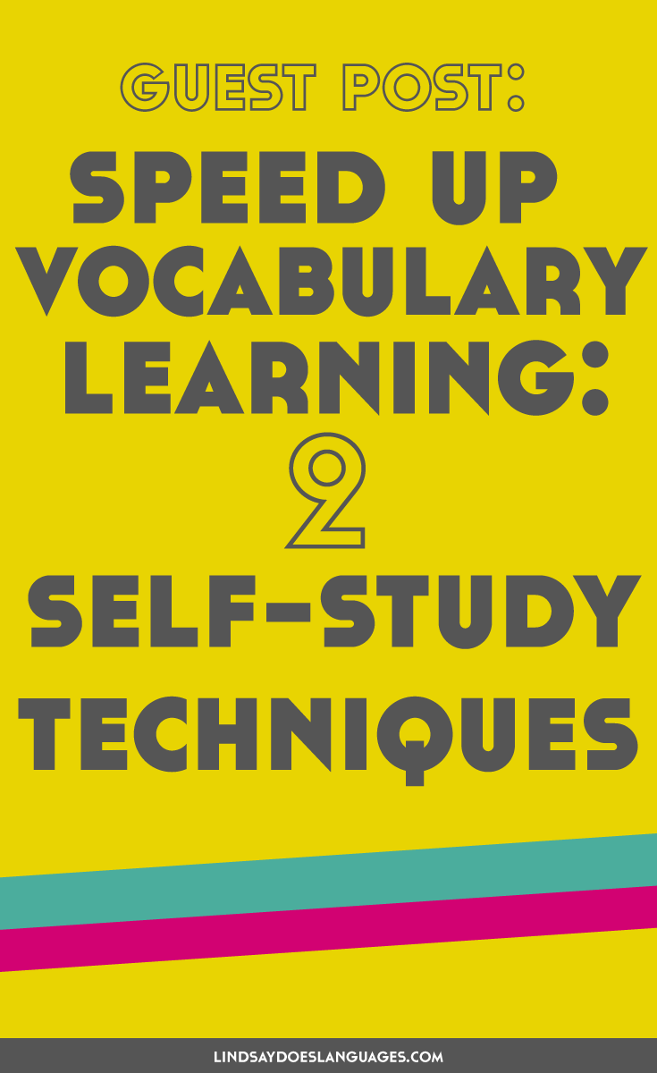 Guest Post: Speed Up Vocabulary Learning – 2 Self-Study Techniques