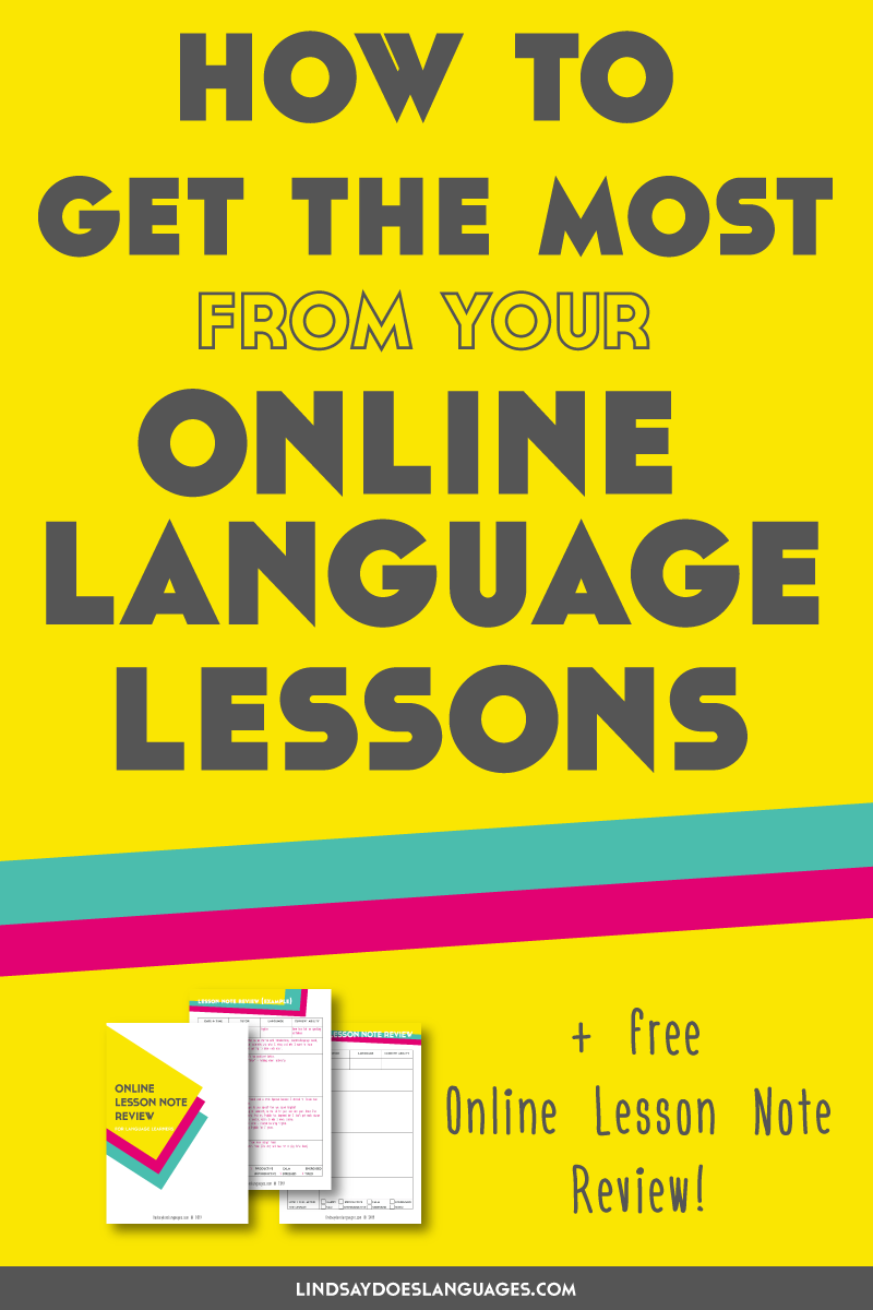 Ever feel like you're not sure how to get the most from your online language lessons with a tutor? Here's my guide to make sure that your online language lessons are as useful as they can be. Click through to download your free Lesson Notes Review. ➔