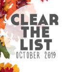 Language Learning Goals: #ClearTheList – October 2019
