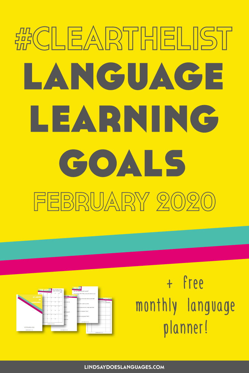 One month into learning Welsh, Cornish, Scottish Gaelic, and Manx All At Once! Here's my language learning goals for February 2020. Click through to get your free planners ➔