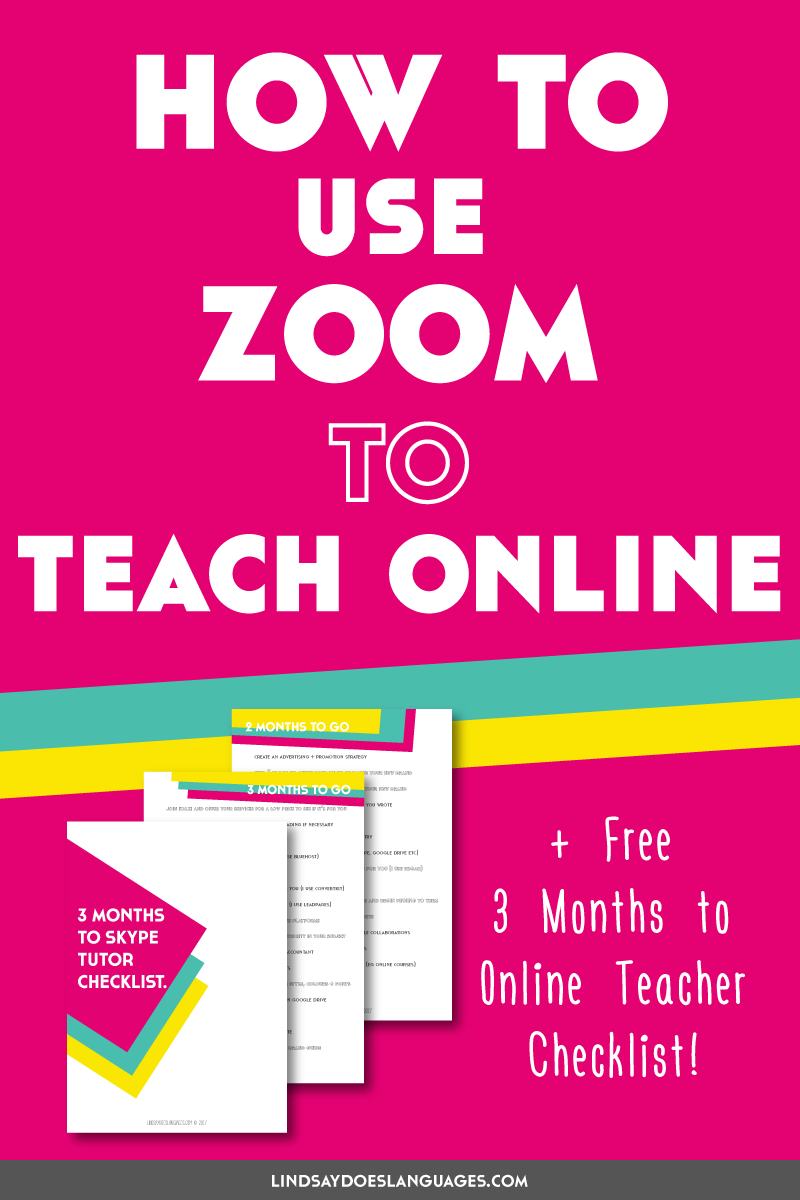 Zoom is the best tool out there for online language teachers to teach languages online. Here's how to use Zoom to teach languages online. ➔