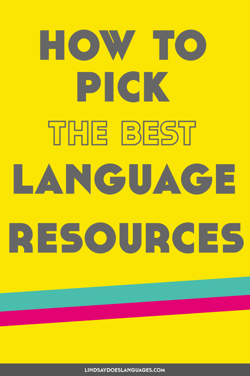 Want to know how to pick the best language learning resources out there? Here's the key questions to ask yourself so you can focus on actually learning. ➔