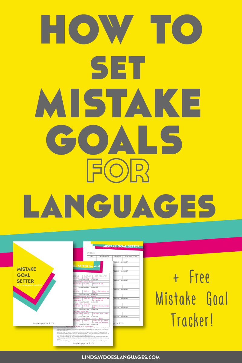 Mistake goals for language learning?! Good news: mistakes aren't evil. In fact, they're pretty crucial to successful language learning. Here's why. ➔