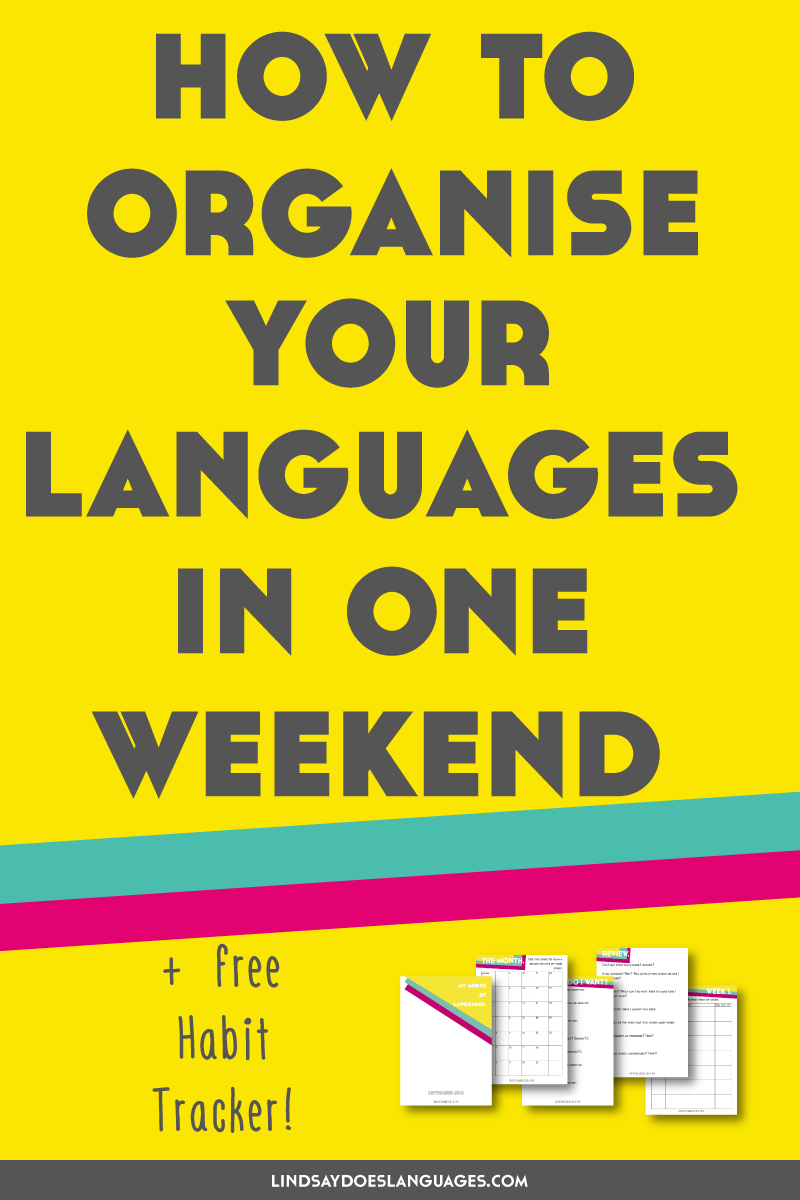 Language learning a little messy? Take control and organise your language learning in one weekend. Ahh, that's better. ➔