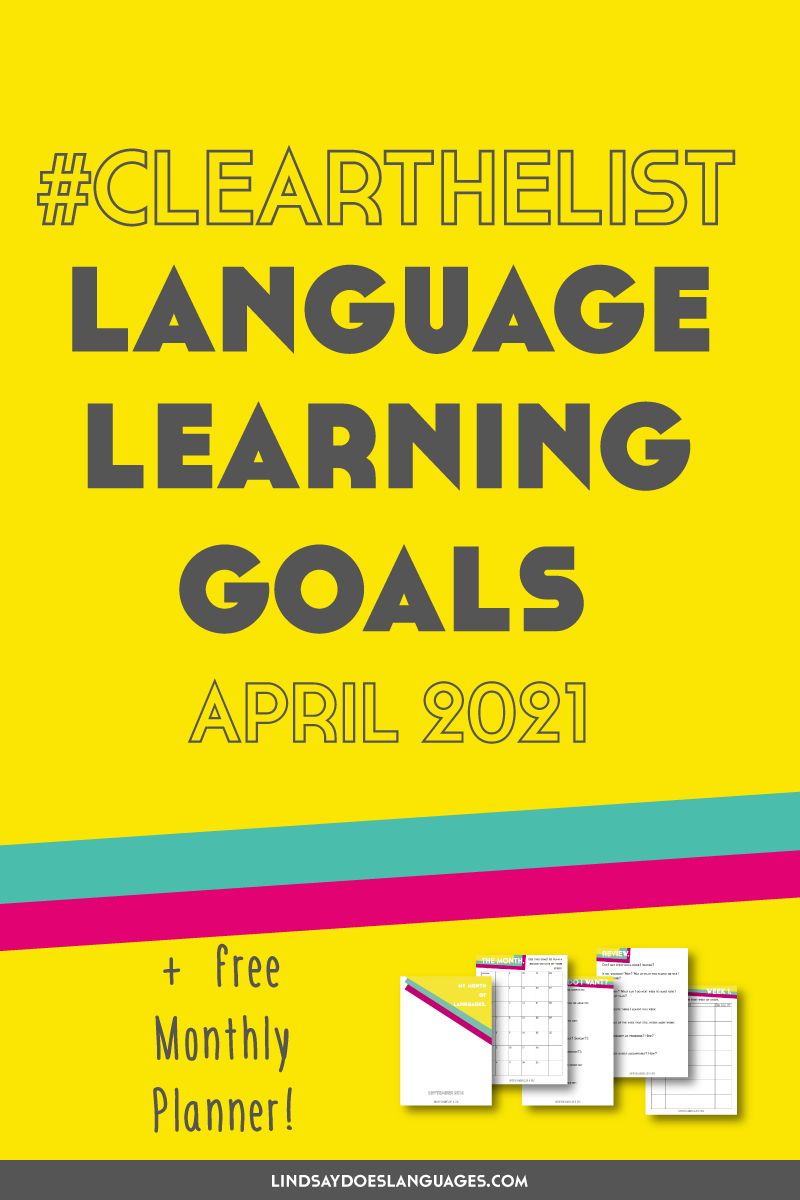 Three months in, how's it going learning Russian? What will I keep and what will I change with my Russian language learning goals for April 2021? ➔