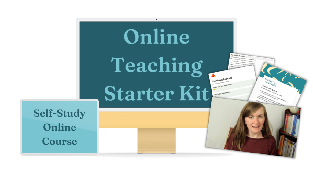 Online Teaching Starter Kit image on computer screen 