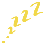 Yellow zzz for sleep