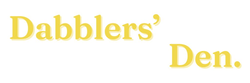 Dabblers' Den yellow logo