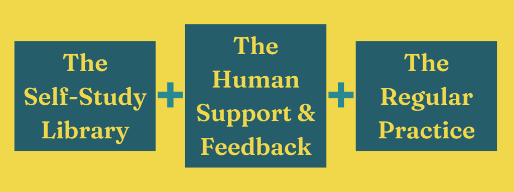 Language Life Structure - Self-Study Library Human Support and Feedback Regular Practice